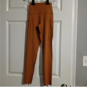 NWOT Aerie Offline Goals Burnt Orange 7/8 High rise Leggings